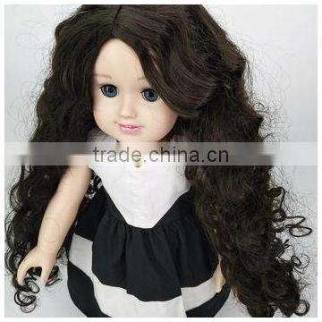 18 inch black doll wig for american girl doll wigs for sale cheap