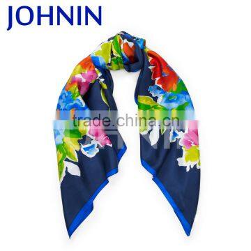 Digital Printing No MOQ Silk Satin Custom Long Scarf