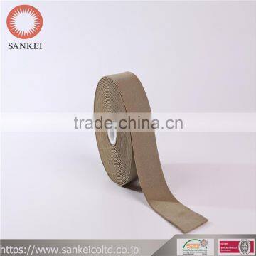 Flat elastic webbing -Kaki