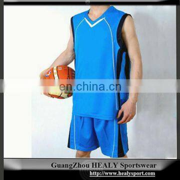 Screen printing custom sublimation designs blue basketball uniform