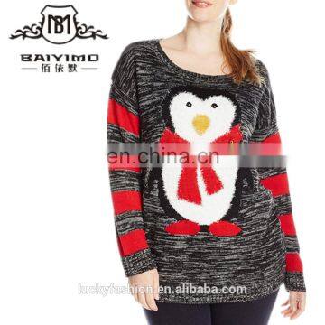 2016 Baiyimo hot selling striped christmas sweater wholesaler