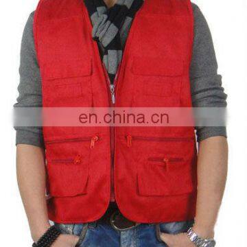 red workwear winter work vest uniform workwear manufacturers/mens workwear safety vest/men winter warm vest