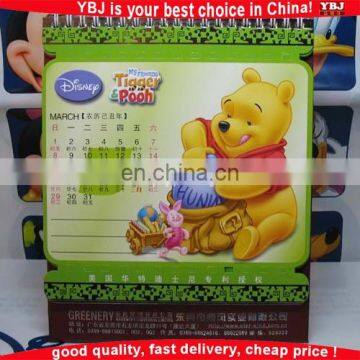 Custom High Quality Wholesale Desk / Wall Calendar Printing Professional Color 2016 Desk Calendar Printing Digital Wall Calendar photo-5