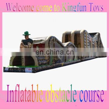 Soldier inflatable military obstacle course