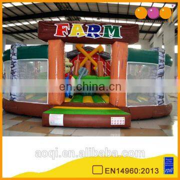 AOQI commercial use farm fun city commercial bouncy castle with free EN14960