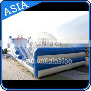 0.55mm PVC tarpaulin bowling ball rack giant inflatable zorb ball ramp