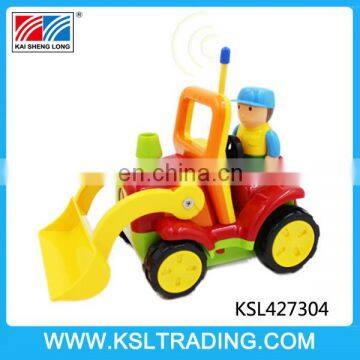 Nice design 2 channel cartoon rc truck including battery