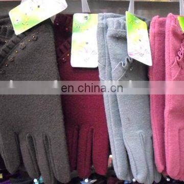 Cheapest lady cotton Cashmere gloves