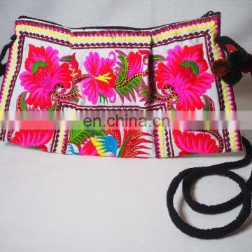 Thai Hand Made New Fashion Style printed flower bags.