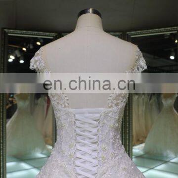2017 Chins Supplier Sweetheart Long Lace Cathedral Loyal Train Wedding Dress for Bridal photo-6