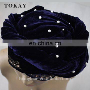 2017 wholesale Velvet Turban headtie for party