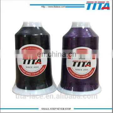 Wholesale embroidery thread 100% polyester king spool 120D/2 5000y