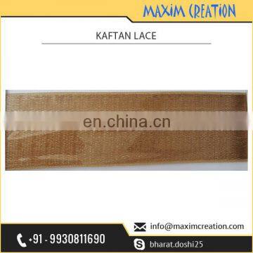 Modern Stylish Newly Designed Golden Fancy Zari Lace Available for Sale