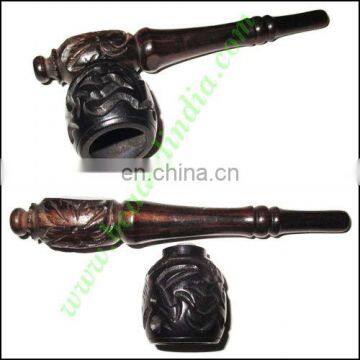 Handmade Real Ebony Wood Smoking Pipe, Size : 4.5 Inch Pipe