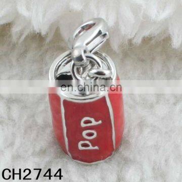 Custom DIY Jewelry Accessories Alloy Enamel Coke Bottle Charms for Bracelet Making photo-2