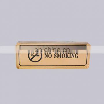 Professional OEM Accepted Custom Made Rectangle Shape Notice Display Type Hard Plastic Hotel No Smoking Acrylic Stand