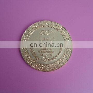 wedding gift decoration metal souvenir gold coins