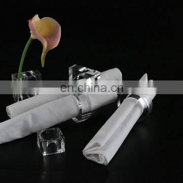 High quality acrylic plastic industrial high transparent napkin ring