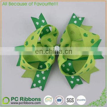 Butterfly or twist grosgrain cute hair bow with alligator clip