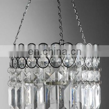 Hanging Crystal Candle Holder 14in