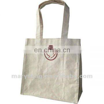 Canvas Shopping Bag with Silk Screen Printing