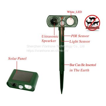 Solar Utrasonic Animal Dog Cat Repeller