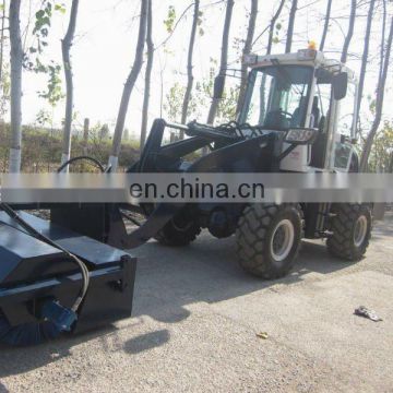 CE Approved 1.2 ton mini wheel loader with sweeper on sale