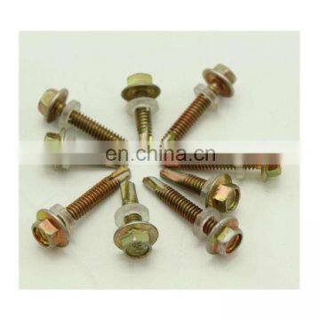 zinc plating coloring flange drilling tail screw