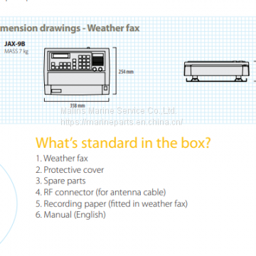 JRC JAX-9B  WEATHERFAX