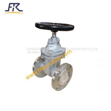 stainless steel CF8 Rubber Wedge Non-Rising Stem Gate Valve