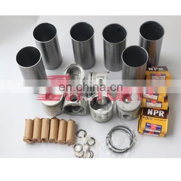 For Isuzu 6BB1 6BB1T piston ring cylinder liner kit