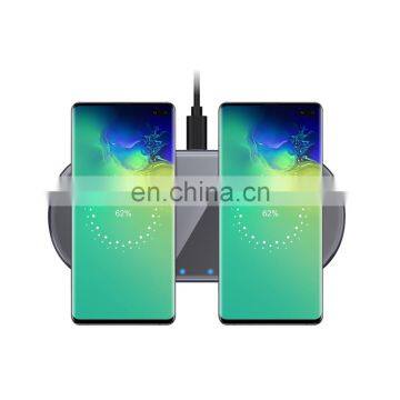2 in 1 Dual QI Wireless Charger Fast Wireless Charging Pad Mobile Phone Charger For Phone photo-4