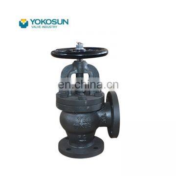 New Arrival High Quality Safety Brand New Good Sealing Compressive JIS F7308 10K Cast Iron Angle Valves