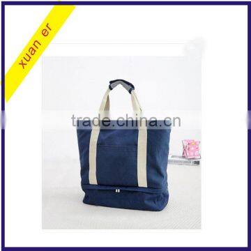 Multifunctional foldable casual large capacity women bag with shoe bag