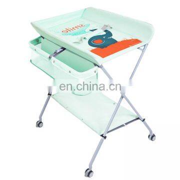 Baby Care Table Newborn Baby Change Diaper Table Massage Touch Table Foldable photo-1