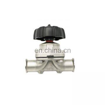 SS316 1.5"/DN40 Sanitary Manual Clamped Diaphragm Valve With EPDM+PTFE Membrane photo-2