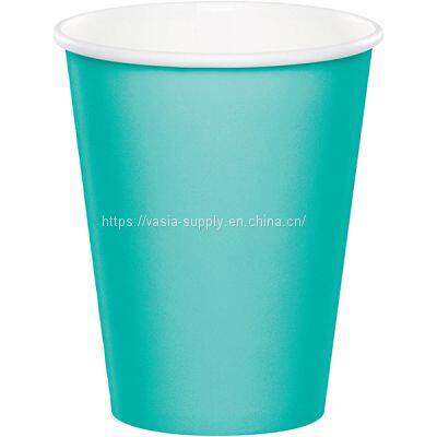 16oz Large Paper Cups Solid Color Party Disposable Drinking Wedding Birthday Party photo-5