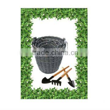 Garden Basket Wicker Garden Tools Basket