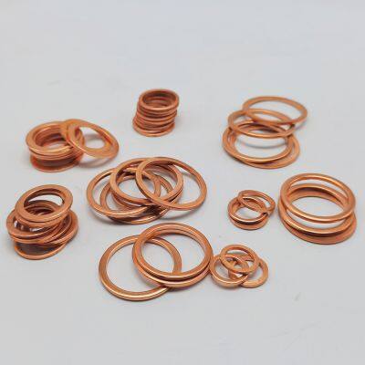 China Stamping Parts 10*14*1 Metal Fittings Hardware Fastener Ring Washer Flat Copper Ring Washer Washer photo-3