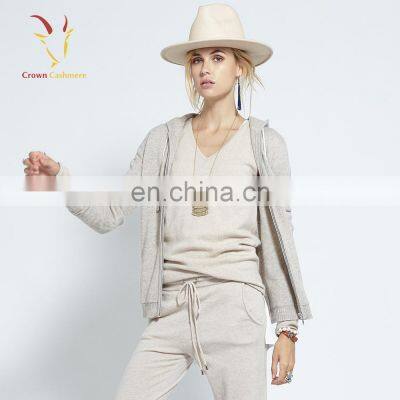 Lady Hood Sweater,Hoodies for Women,Hooded Cardigan With Long Zipper photo-2