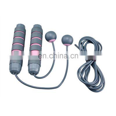 Sports Fitness Skipping Rope Can Be Customized Logo Pink Foam Cordless Weight-Bearing Pvc Skipping Rope