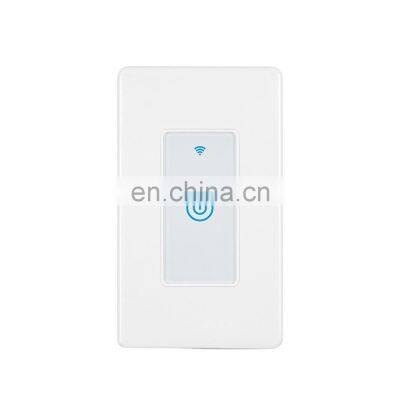 US Standard Tuya Zigbee remote control Wall touch 1gang 3Way Smart Switch,Support Alexa& Echo dot Google Home voice control