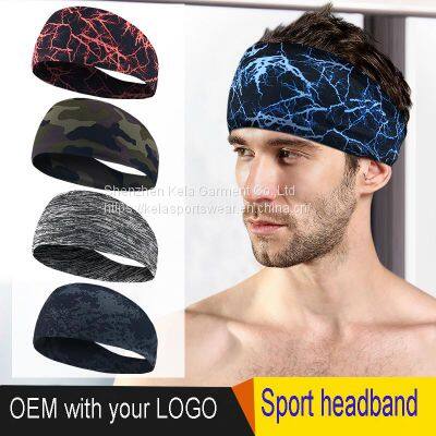 Sports Headbands for Men, Workout Accessories, Sweat Band, Sweat Wicking Head Band Sweatbands for Running Gym Training Tennis Basketball Football, Unisex Hairband