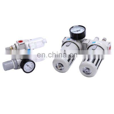 G1/4 Unit BFC2000 Pneumatic Air Source Treatment Pressure FRL Combination Air Filter Regulator With Different Pressure Drain