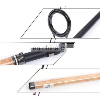 24T Высокоуглеродистая рыболовная удочка 2,1 м/2,4 м/2,7 м с керамическими направляющими кольцами, трубчатым сидением для катушки и пробковым рукоятником. Удочка для спиннинга photo-3