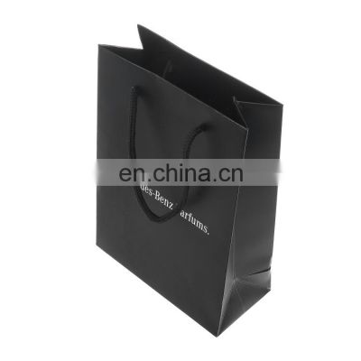 OEM Black Shopping Gift Retail Bags With Logo And Handles