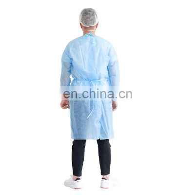 Disposable Washable Isolation Reinforced Fabric Price Biodegradable Waterproof Medical Surgical Isolation Gown