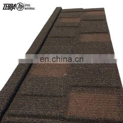 New stone coated metal roof tile accessories  0.4mm prices color Stone coated roofing tiles