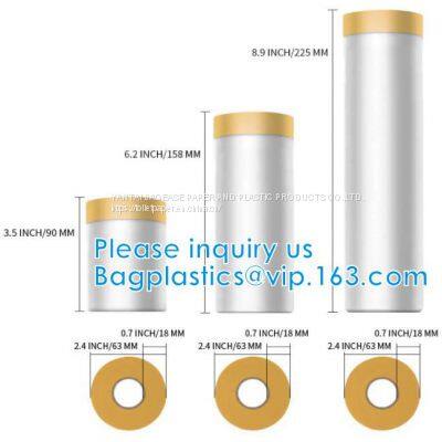 Automotive Roll Masking Film Set, Painting Tray Kit, Pre-Taped, Sheeting Covering, Car Furniture Protection Cover photo-4