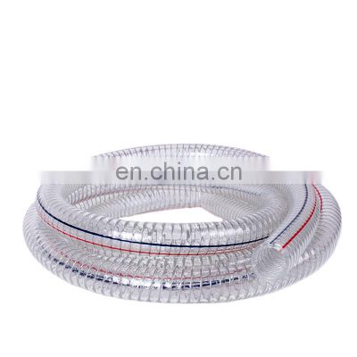 Factory Hot Sale Clear Flexible PVC Steel Wire Reinforced Hose